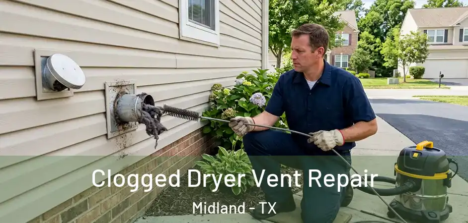  Clogged Dryer Vent Repair Midland - TX