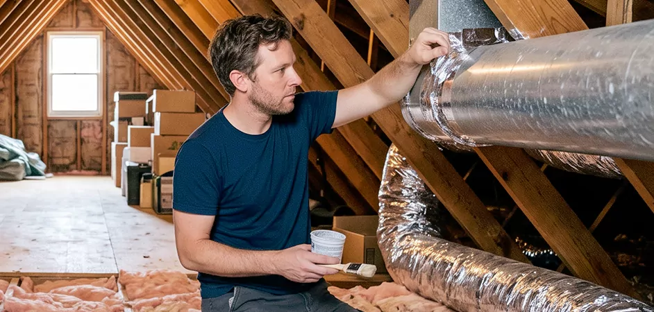 Duct Board Leak Repair in Midland