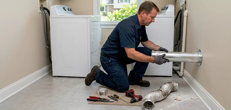 Dryer Vent Replacement in Midland