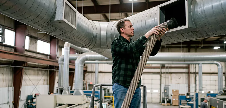 Post-Construction Duct Cleaning in Midland