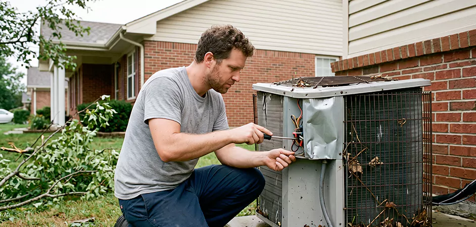 Storm Damage HVAC Restoration in Midland
