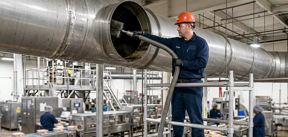 Food Processing Facility Duct Cleaning in Midland