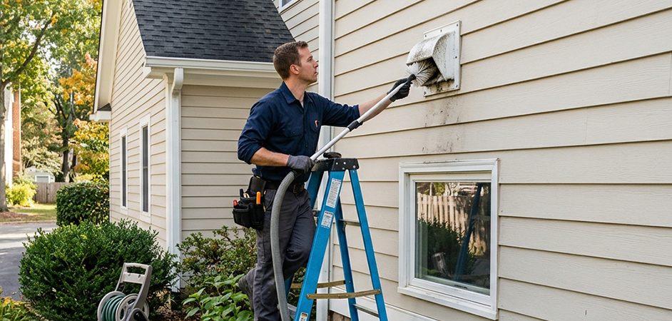 Exterior Vent Cap Cleaning in Midland